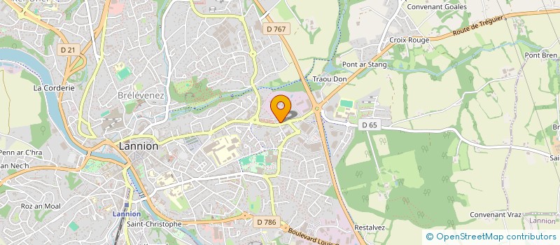 localisation de l'entreprise CVSM  LANNION