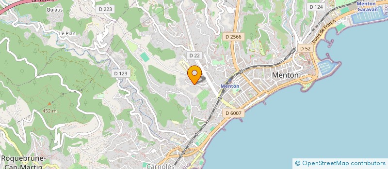 localisation de l'entreprise CVSP à MENTON