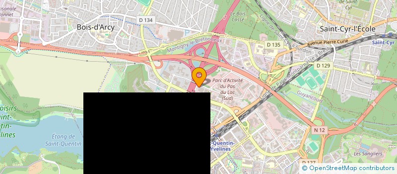 localisation de l'entreprise CVSQ CLUB VOILE DE ST QUENTIN  MONTIGNY-LE-BRETONNEUX