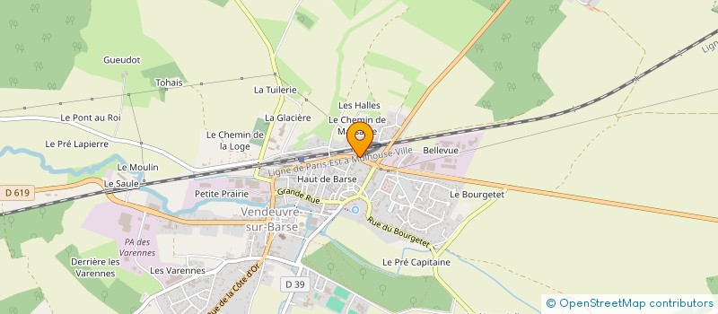 localisation de l'entreprise CVSV DE BRIEL SUR BARSE  VENDEUVRE-SUR-BARSE