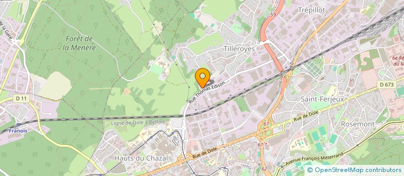 localisation de l'entreprise CVT IMMOBILIERE  BESANCON