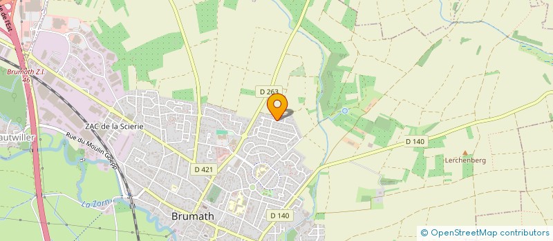 localisation de l'entreprise CVTECH à BRUMATH