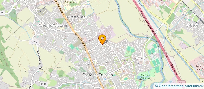 localisation de l'entreprise CW  CASTANET-TOLOSAN