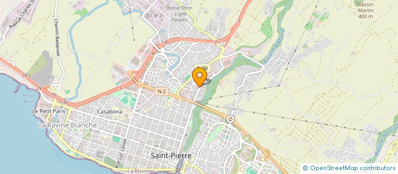 localisation de l'entreprise CW AUTOS 974 à SAINT-PIERRE