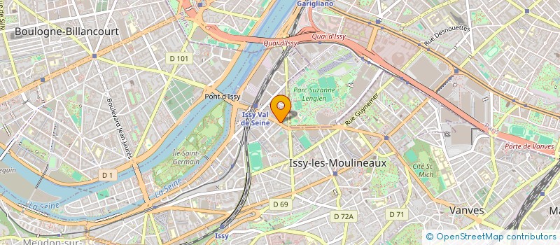 localisation de l'entreprise CW CAPITAL à ISSY-LES-MOULINEAUX