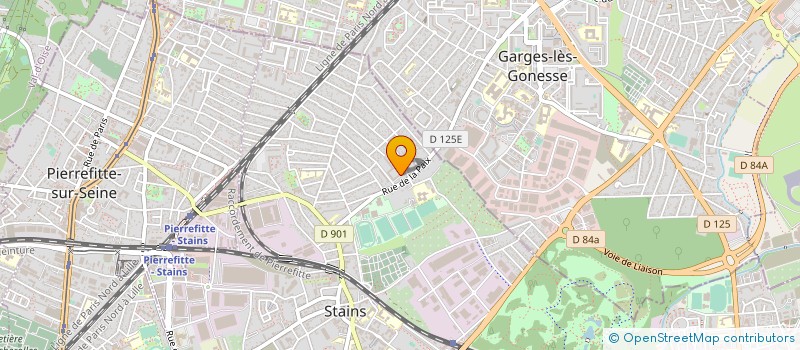 localisation de l'entreprise CW COUVERTURE à STAINS