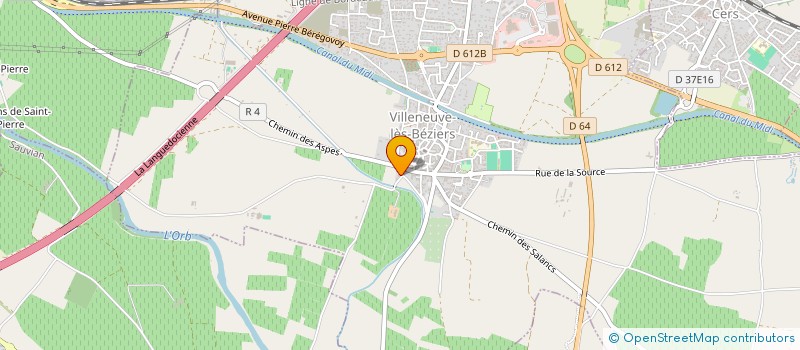 localisation de l'entreprise CW INNOVATION à VILLENEUVE-LES-BEZIERS