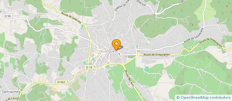 localisation de l'entreprise CW RESTAURATION à LORGUES