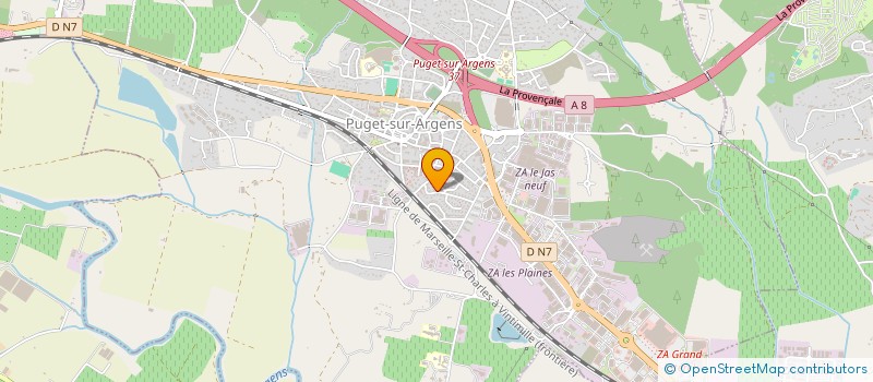 localisation de l'entreprise CWD à PUGET-SUR-ARGENS