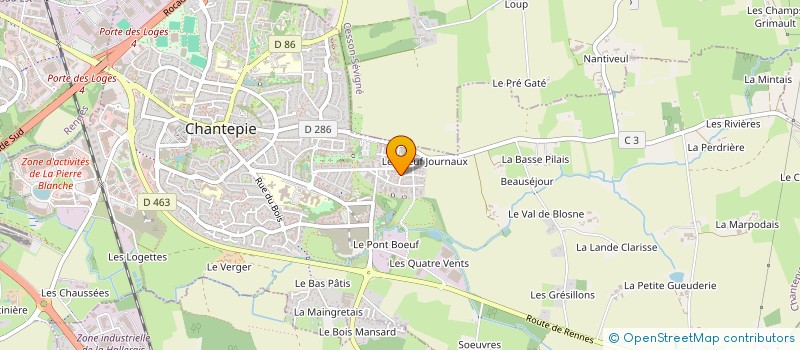 localisation de l'entreprise CWDI à CHANTEPIE