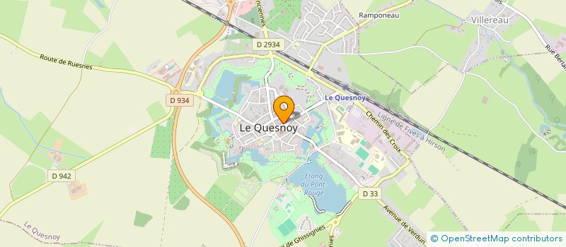 localisation de l'entreprise CWP IMMO à LE QUESNOY