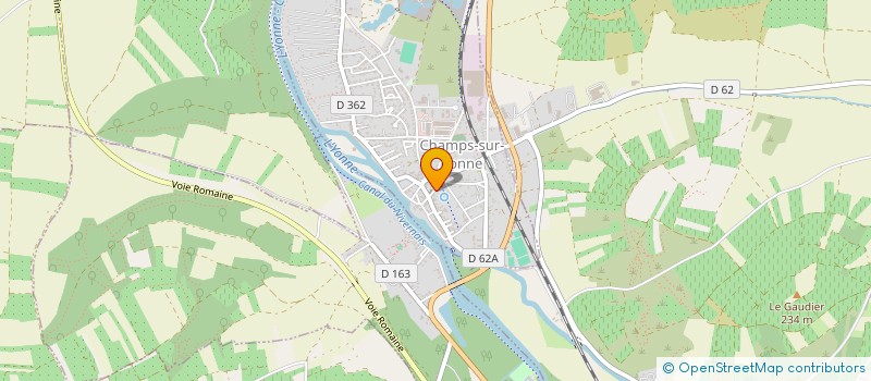 localisation de l'entreprise CXA  CHAMPS-SUR-YONNE