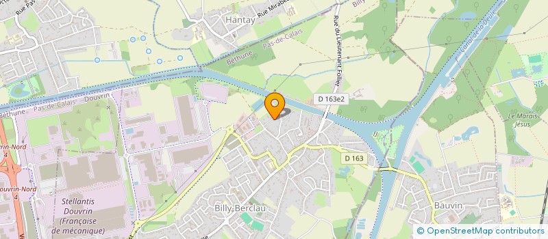 localisation de l'entreprise CXEH INVESTISSEMENTS  BILLY-BERCLAU