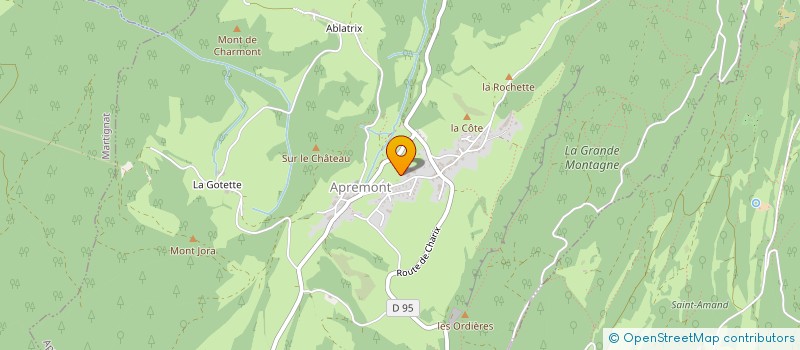 localisation de l'entreprise CXL TRANSPORT  APREMONT