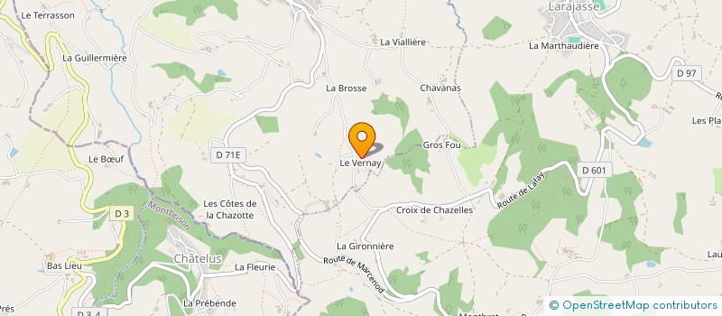 localisation de l'entreprise CXRDE  LA CHAPELLE SUR COISE