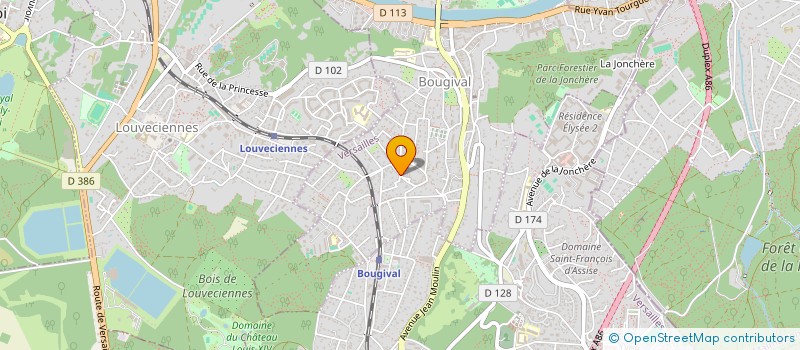 localisation de l'entreprise CXT  BOUGIVAL