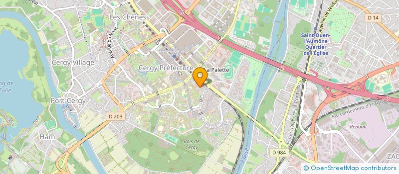 localisation de l'entreprise CY CHENES  CERGY