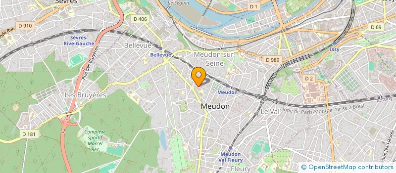 localisation de l'entreprise CY CONSULTING à MEUDON