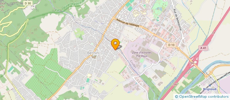 localisation de l'entreprise CY'DAMITHIE  BERNIN