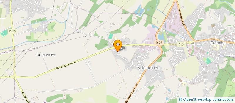 localisation de l'entreprise CY HABITAT  VILLEMOIRIEU