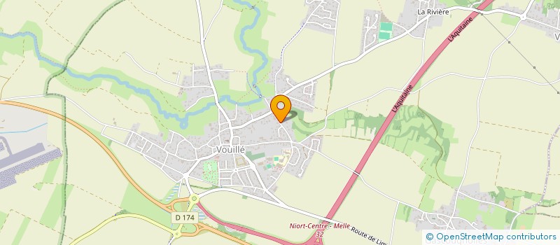 localisation de l'entreprise CY PEINTURE ET DECORATION  VOUILLE