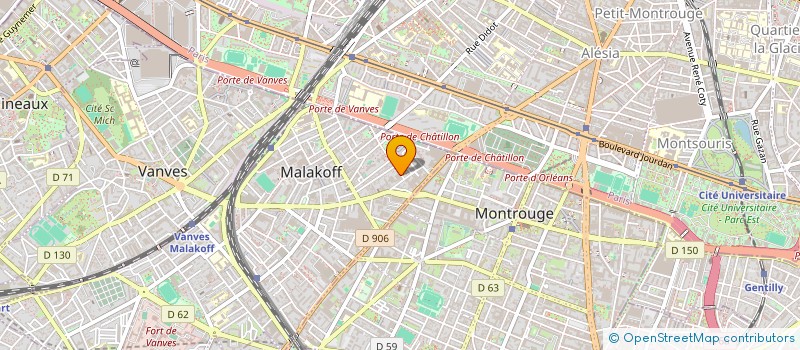 localisation de l'entreprise CY - PLAY à MALAKOFF