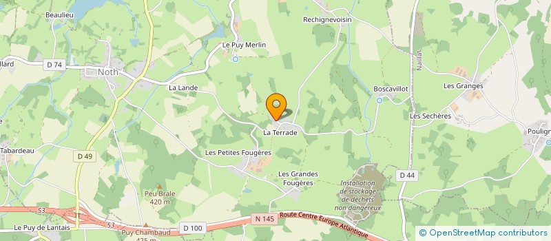 localisation de l'entreprise CYA à NOTH