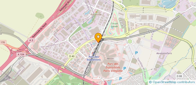 localisation de l'entreprise CYADANES à VILLEPINTE