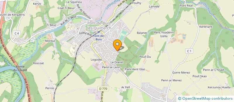 localisation de l'entreprise CYAH  PONT-DE-BUIS-LES-QUIMERCH