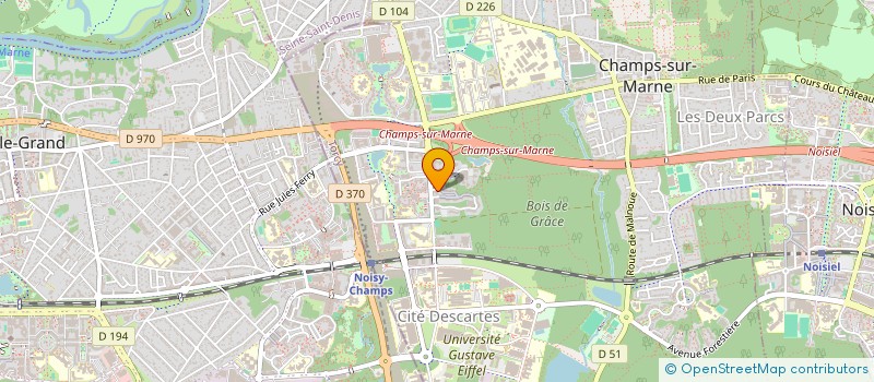 localisation de l'entreprise CYALINK à CHAMPS-SUR-MARNE