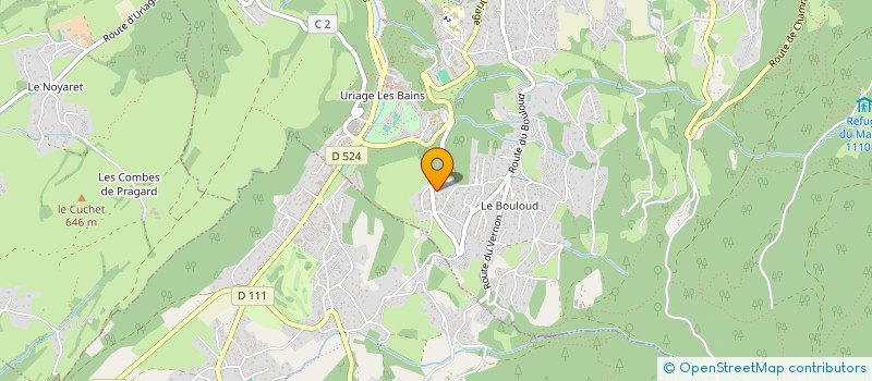 localisation de l'entreprise CYAM  SAINT-MARTIN-D'URIAGE