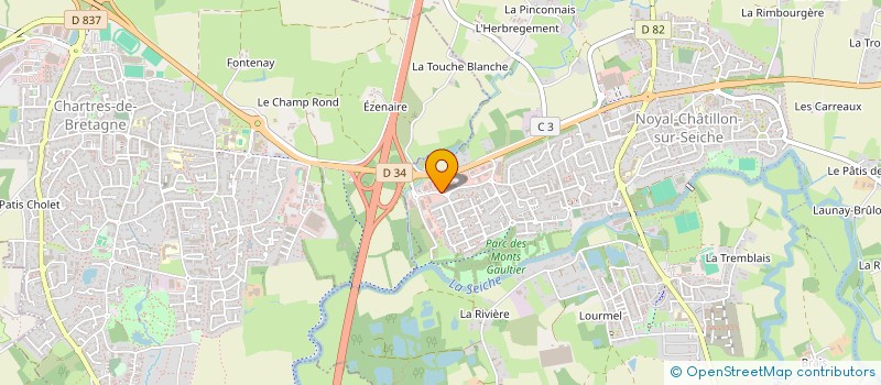 localisation de l'entreprise CYAN  NOYAL-CHATILLON-SUR-SEICHE