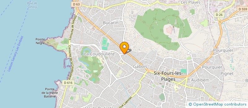 localisation de l'entreprise CYAN à SIX-FOURS-LES-PLAGES