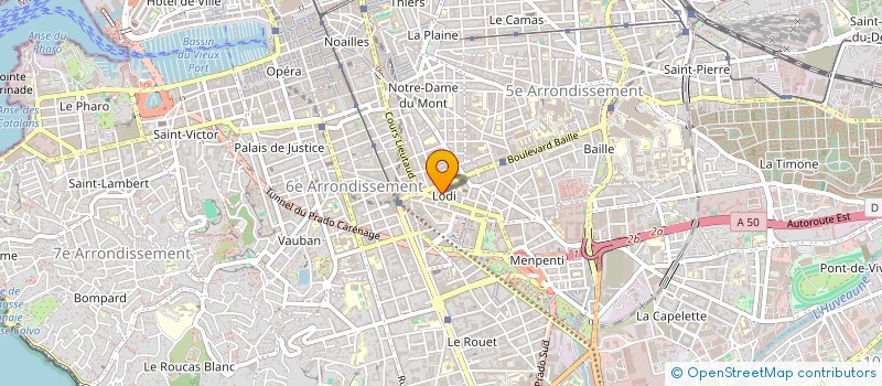 localisation de l'entreprise CYAN'IMMOBILIER à MARSEILLE