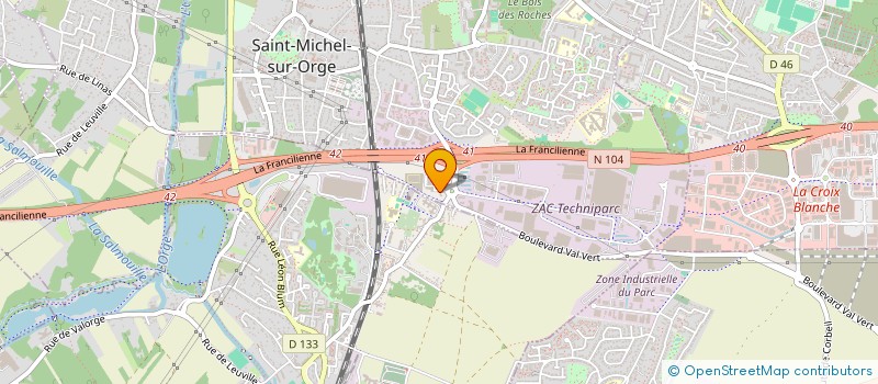 localisation de l'entreprise CYANOLINE  SAINT-MICHEL-SUR-ORGE