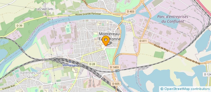 localisation de l'entreprise CYB AIR SPACE à MONTEREAU-FAULT-YONNE
