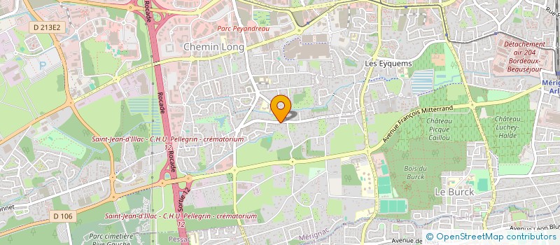 localisation de l'entreprise CYB'CITY  MERIGNAC