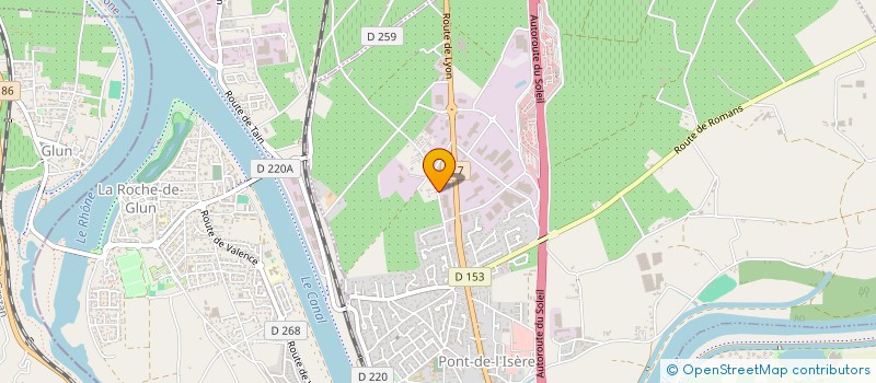 localisation de l'entreprise CYB'ISOL à PONT-DE-L'ISERE