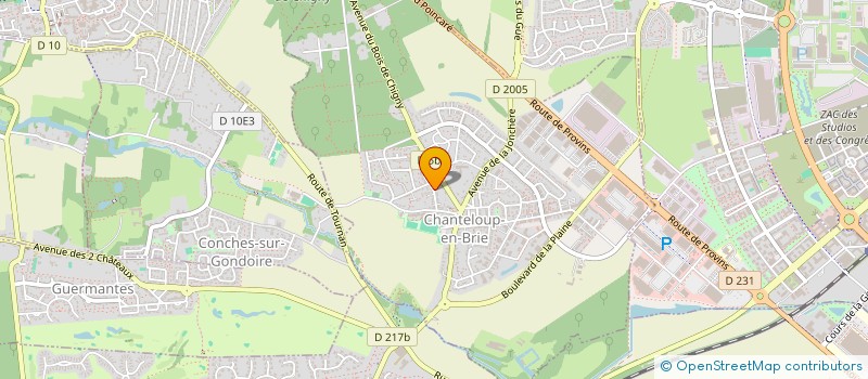 localisation de l'entreprise CYB-LAB  CHANTELOUP-EN-BRIE