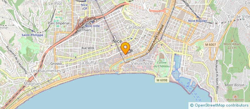 localisation de l'entreprise CYBA à NICE