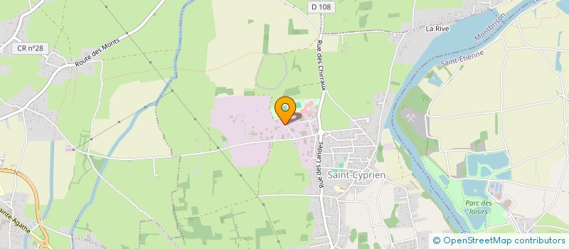 localisation de l'entreprise CYBA  SAINT-CYPRIEN