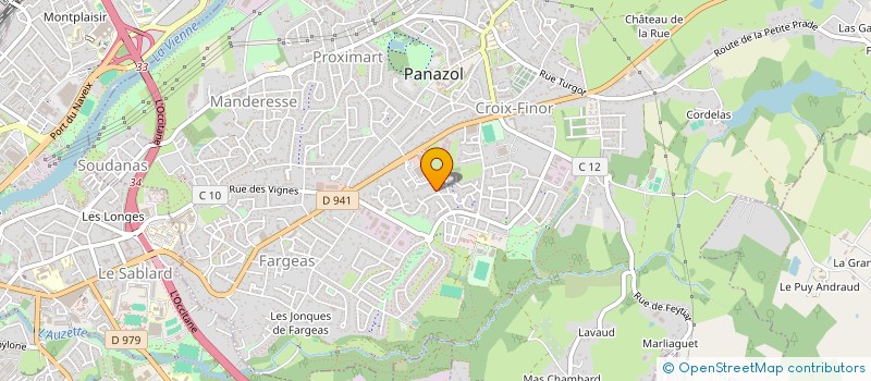 localisation de l'entreprise CYBALIS à PANAZOL