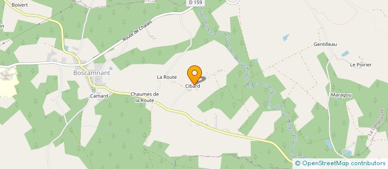 localisation de l'entreprise CYBARD  BOSCAMNANT