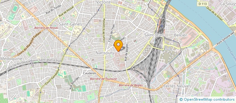 localisation de l'entreprise CYBARD I à BORDEAUX