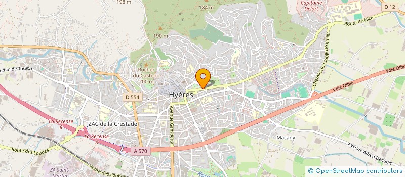 localisation de l'entreprise CYBART INFORMATIQUE  HYERES