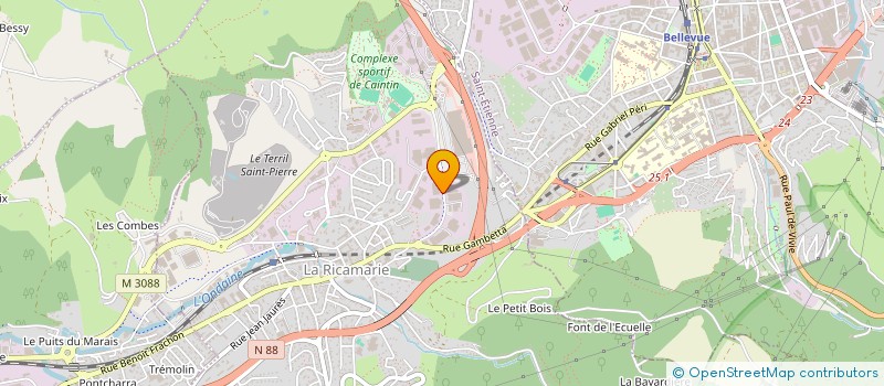 localisation de l'entreprise CYBAX  LA RICAMARIE