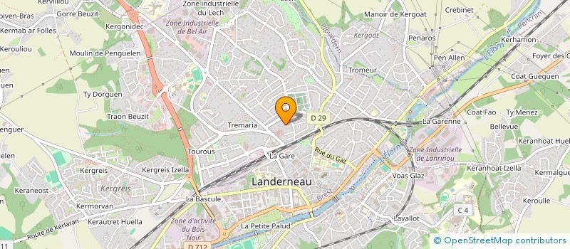 localisation de l'entreprise CYBE INGENIERIE à LANDERNEAU