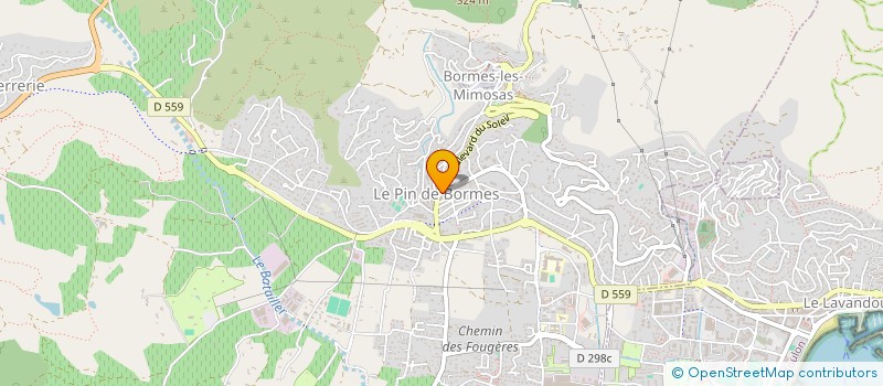 localisation de l'entreprise CYBEL à BORMES-LES-MIMOSAS