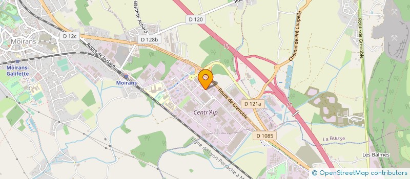 localisation de l'entreprise CYBEL PROCESS à MOIRANS