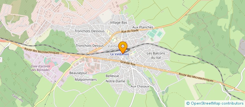 localisation de l'entreprise CYBELE à VALDAHON